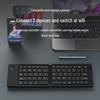 Tragbare Bluetooth-Tastatur mit Doppelfaltung für mobile Geräte und Laptops