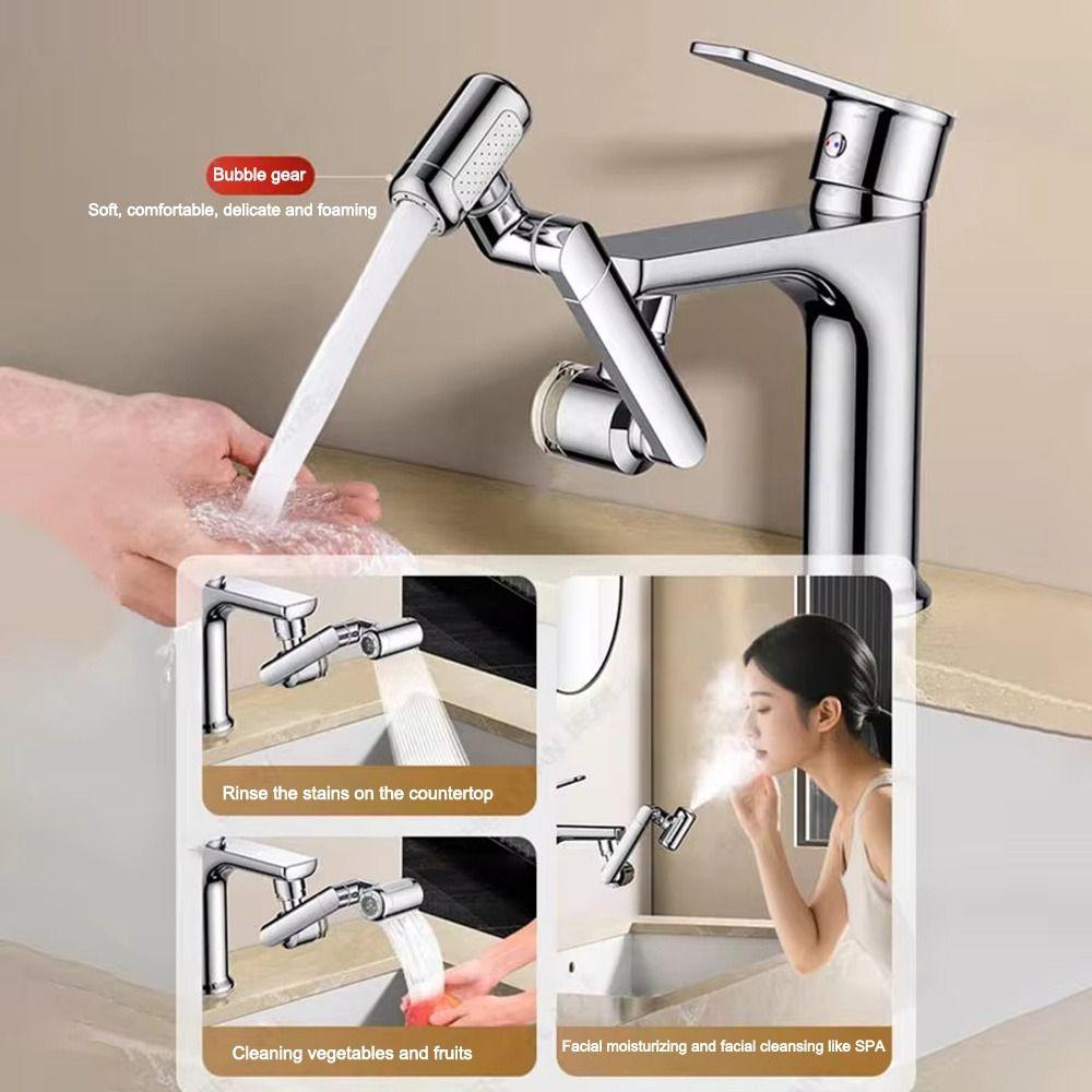 Water Saving Rotatable Faucet Sprayer 4 Modes Faucet Extender New Kitchen Faucet  Kitchen