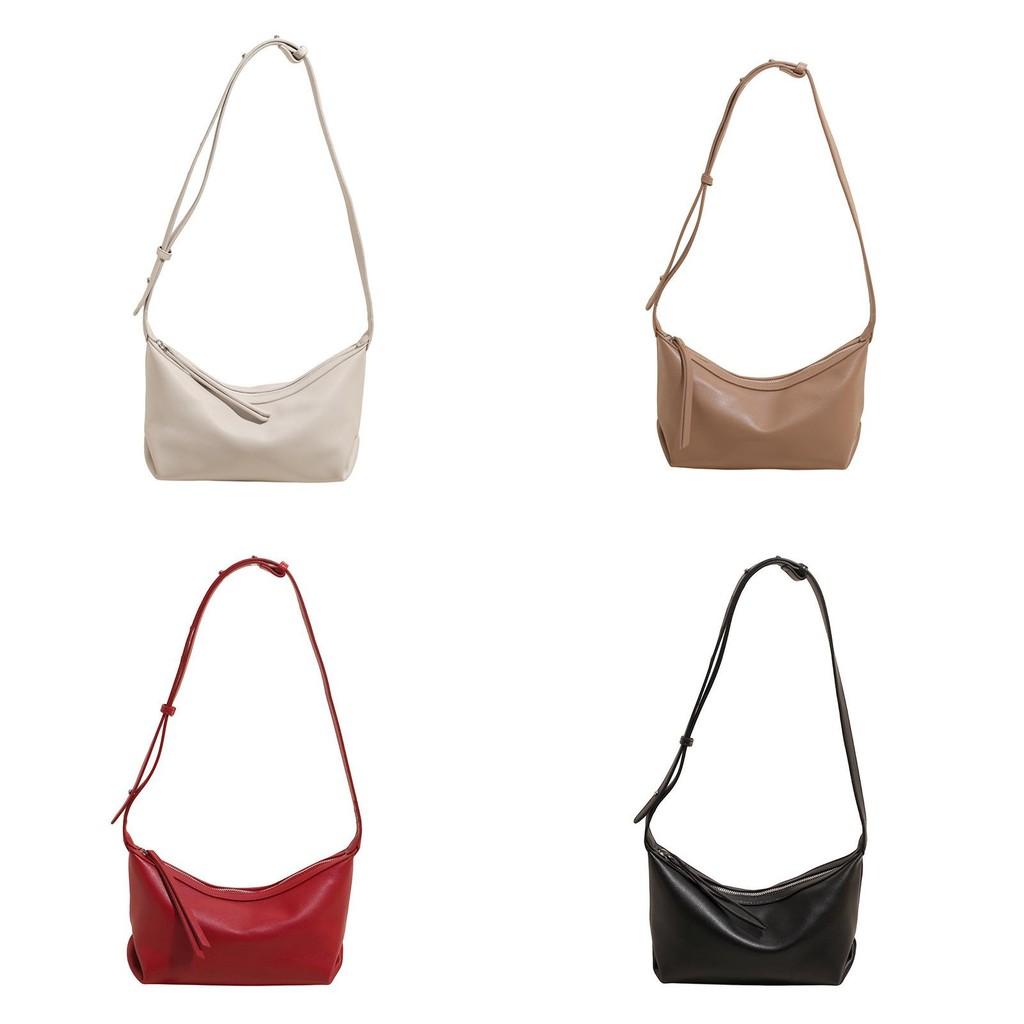 Color Simple Solid Pu Leather Women Casual Shoulder Crossbody Bag For Use Daily