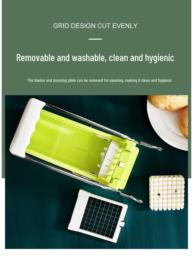 Manual Veggie Slicer: French Fry, Cucumber, Carrot, Potato, and Lettuce Cutter