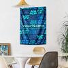 Ethnic Tribal Patterns Custom Your Name Wall Decor Tapestry Art For Pet Memorial Birthdaywedding Party Backdrop Family Gift