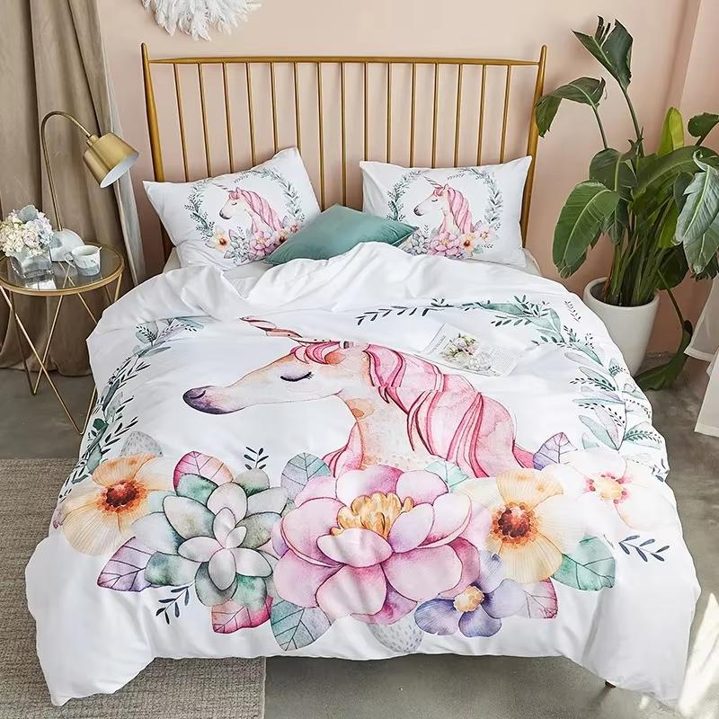 Light Luxury Flower High-End Duvet Cover Large King Size Retro Style Bedding  3 Piece Set Soft And Comfortable Skin-Friendly