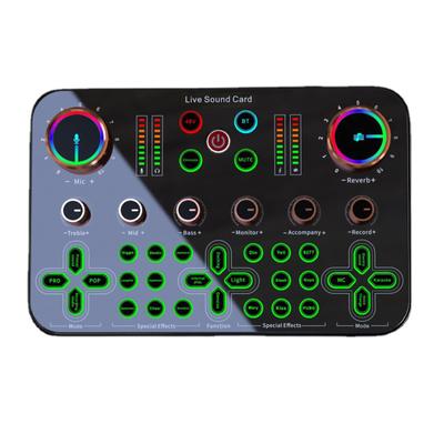 Durable Live Sound Card Audio Mixer for Laptop Computer Vlog Living Broadcast, Live Streaming Recording Wide Application