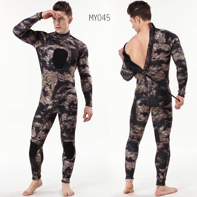 

3MM Camouflage Men s Cold-Proof Wetsuit Large