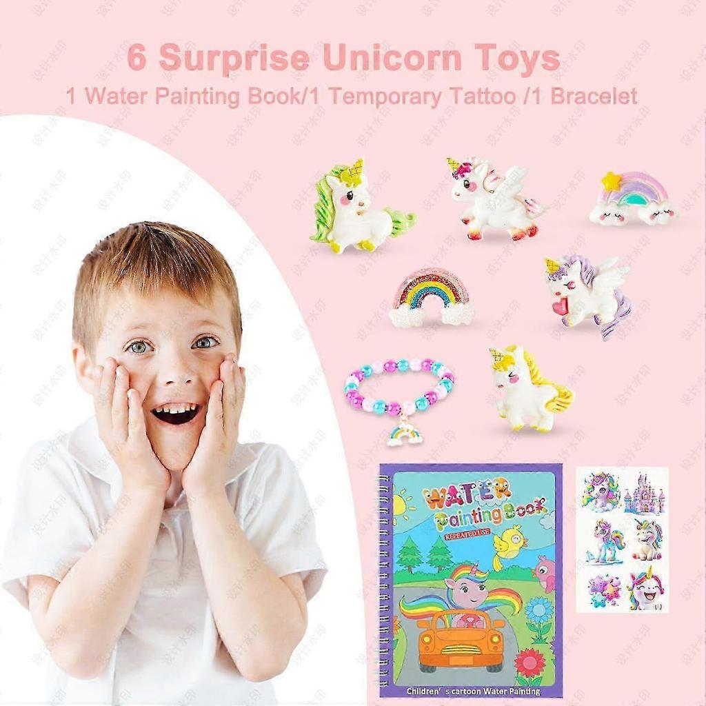 2025 6 - Piece Unicorn Bath Bombs Set with Surprise Toys Inside, Colorful Fizzy Spa Treats for Kids & Unicorn Lovers