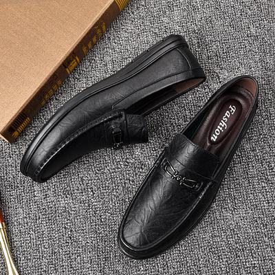 Zapatos Casuales de Cuero Genuino para Hombre Moda Marca de Lujo 2024 Mocasines para Hombre Transpirables Slip-on Negros Zapatos de Conducir Tallas Grandes 38-47
