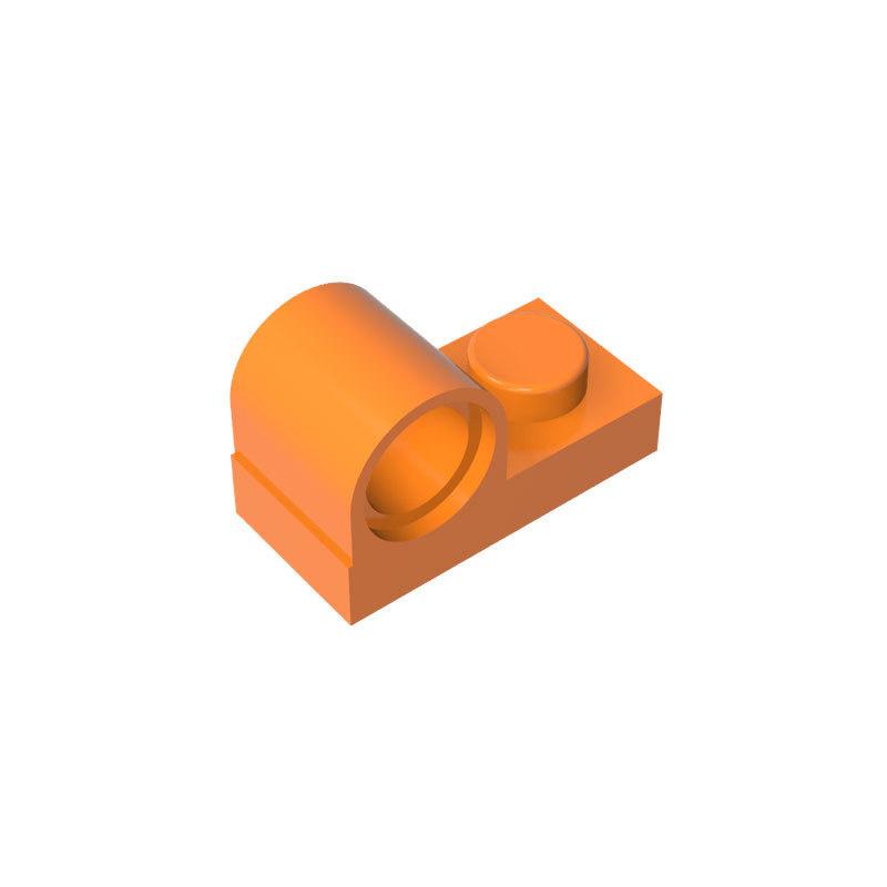 

10PCS 11458 Modified 1 x 2 featuring Pin Hole on Top Block Moc Hue Attachments Works With Brick DO-IT-YOURSELF Children s Toy 10PCS оранжевый
