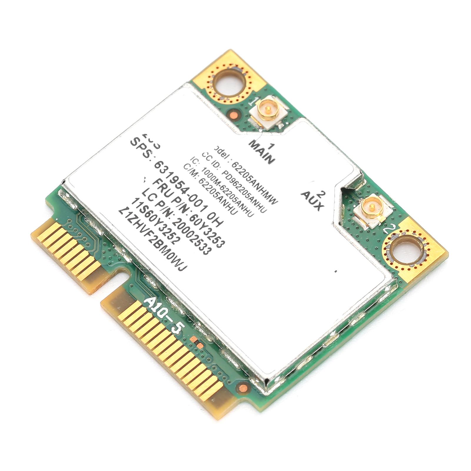 

6205AN Бездротова мережева карта FRU 60Y3253 300 Мбіт/с 5G WiFi адаптер Інтерфейс Mini PCIE для Lenovo