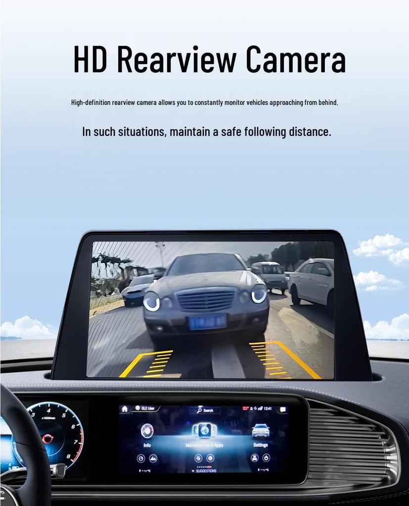Ford Transit High-Mount Brake Light Camera: Waterproof, Night Vision, HD Rearview & Reversing Function.