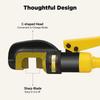 Portable 8t Hydraulic Cutter Steel Cutter,Hydraulic Bolt Cutter 4mm-16mm W/Case&Hex Key,C-Shaped Head,0.16-0.63in Cutting Range