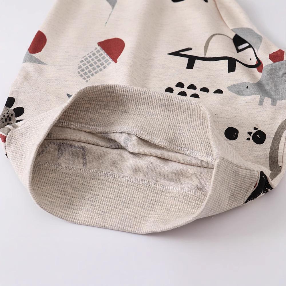 Boys' Cartoon Knitted Cotton Sweatshirt - Long Sleeve Autumn European & American Style