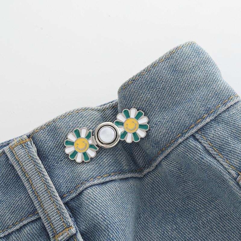 Daisy Waist-Cinching Detachable Buckle: Flatten & Reduce Large Waist Jeans Size