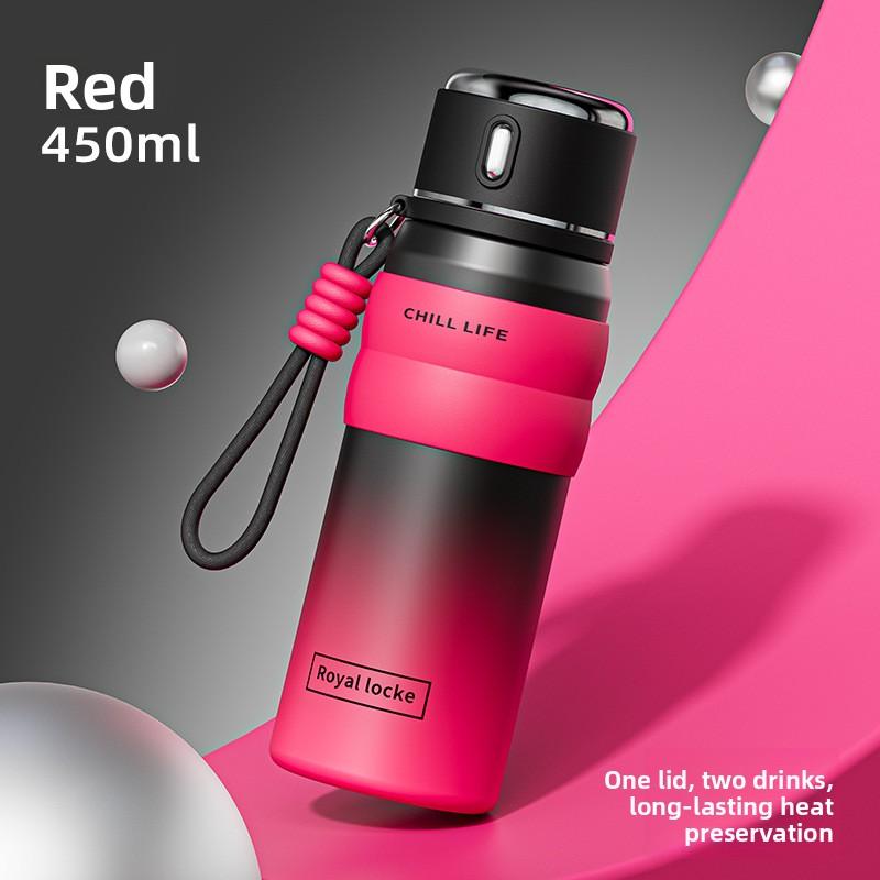 

Умная чашка-термос Женская Высокая ценность 316 Нержавеющая сталь Чашка для воды Летняя Холодная изоляция Чашка для питья напрямую 450ml