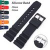 20mm 22mm Silicone Watch Strap Rubber Waterproof Band for Seiko for Citizen for Rolex Wristband Soft Sport Universal Bracelet