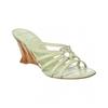 Anemone Leather Wedge Sandal Green