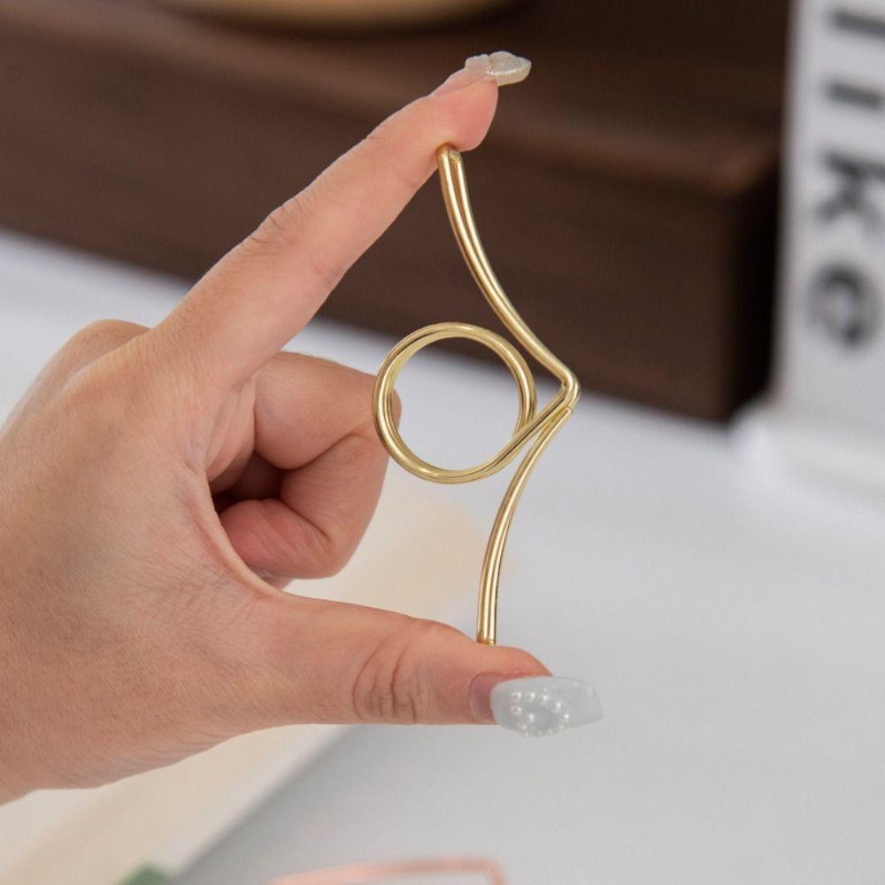 Metal Bookmarks One Hand Reading Thumb Book Support Convenient Thumb Book Holder  Students