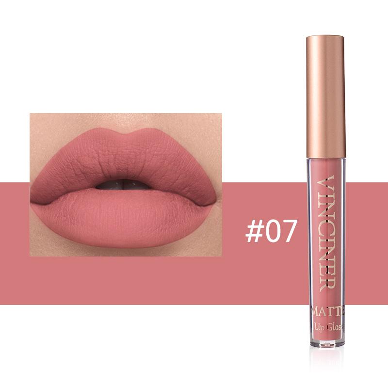 12 Farben Matte Velvet Lip Glaze Langanhaltender, wasserfester, nicht klebriger, wischfester flüssiger Lippenstift Valentinstagsgeschenke