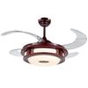 Smart Retro Chinese Ceiling Fan Light with Silent Operation and Eye Protection for Bedroom & Study