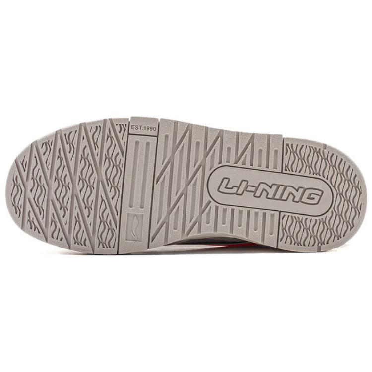 Li Ning 001 Btc Versatile Comfortable Lightweight Casual Non-Slip Wear-Resistant Skate Shoes Women sneaker Gray AGCU036-5