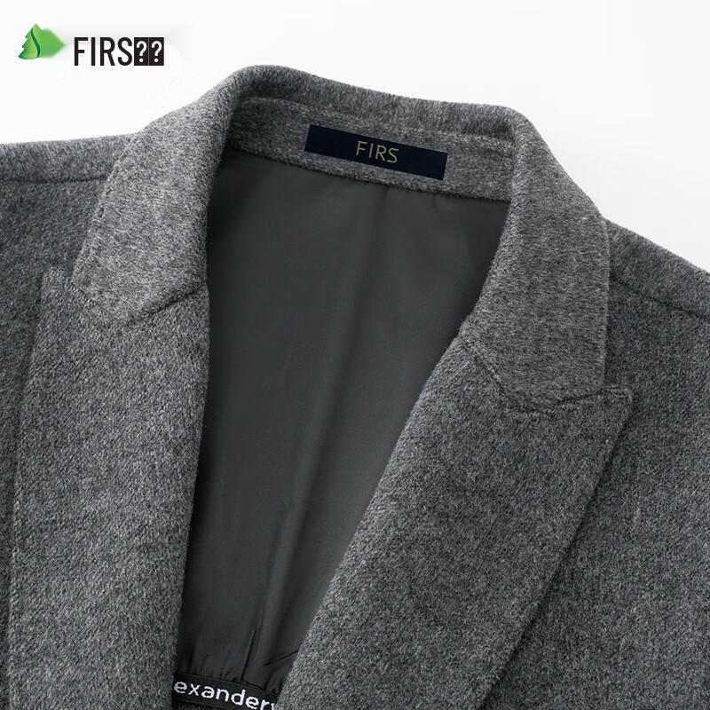 Men's Wool Blend Double-Faced Mid-Length Overcoat