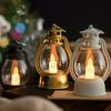 Exquisite Candle Lantern Glare Free Enhance Atmosphere Durable Mini Lantern with Flickering LED Candles Decor