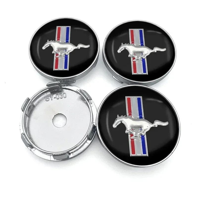 Car Sticker Ford 2025 Hot 4Pcs Car Wheel Center Hub Center Cap Rim Hub Dustproof Cover Emblem For Ford Mustang FIESTA Focus Shel