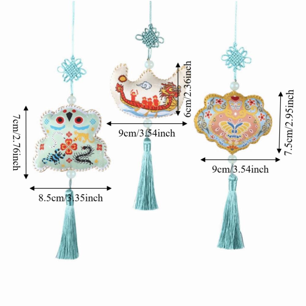 Flower Embroidery Kite Sachet Hanging Decoration Chinese Style Sachet Pedant Necklace Home Decor