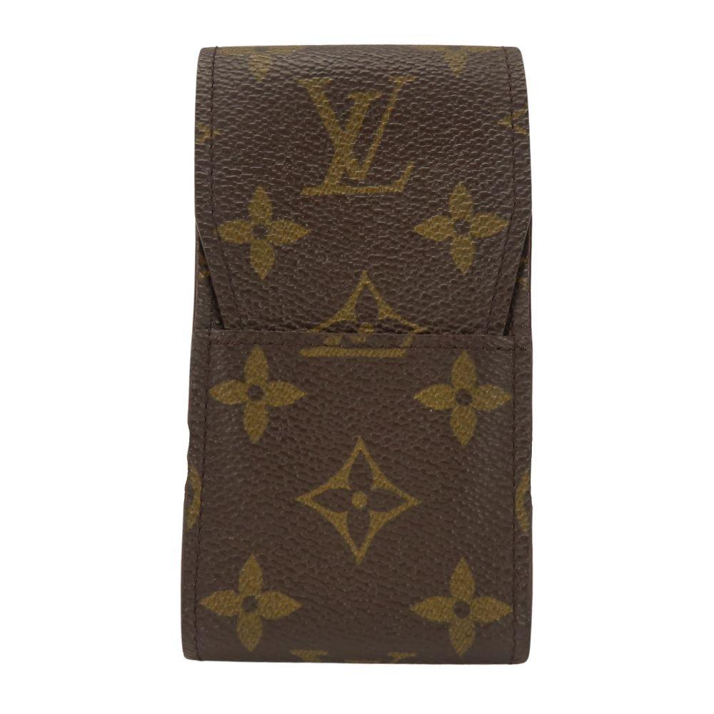 Used LOUIS VUITTON Cigarette Case Etui Cigarette M63024 Monogram Brown Accessory