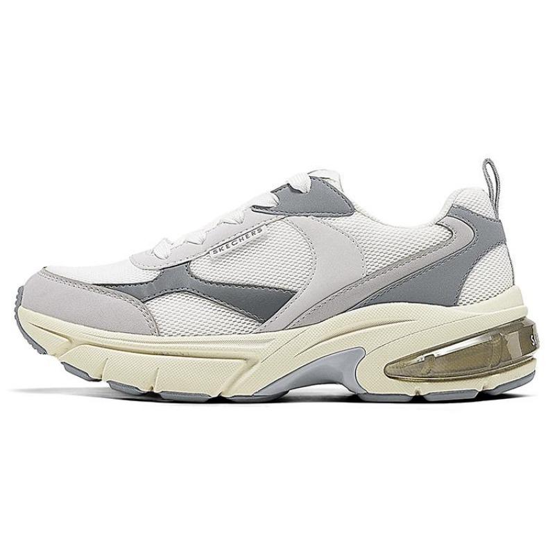 Skechers Street Women Comfort Wear Resistant Low Top Chunky Sneakers White Grey 177352-WGY 35.5