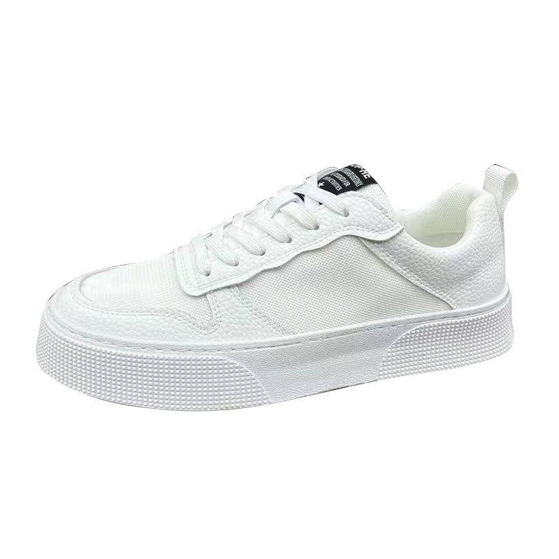 Men's shoes 2025 new summer breathable canvas shoes men's low-top sports and leisure board shoes trendy versatile little white shoes
