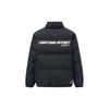 Anta Solid Color Logo Tag Zipper Stand Collar Duck Down Long Sleeve Down Jacket Women Outerwear Black 962248940-3