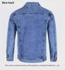 Giacca di Jeans Solida Grigia da Uomo Taglio Ampio 2023 - Abbigliamento Casual Autunnale