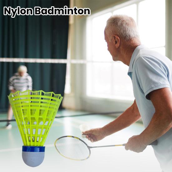 10 ks Nylon Badminton Stabilní Odolné Nylonové péřové míčky Mládežníci Trénink vnitřního venkovního badmintonu