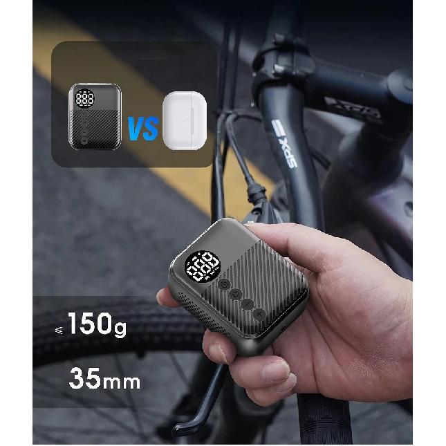 TWTOPSE Cycling Bike Mini Wireless Inflatable Pump Portable Bicycle Electric Vehicle Tire Inflator Smart Digital Display Pump