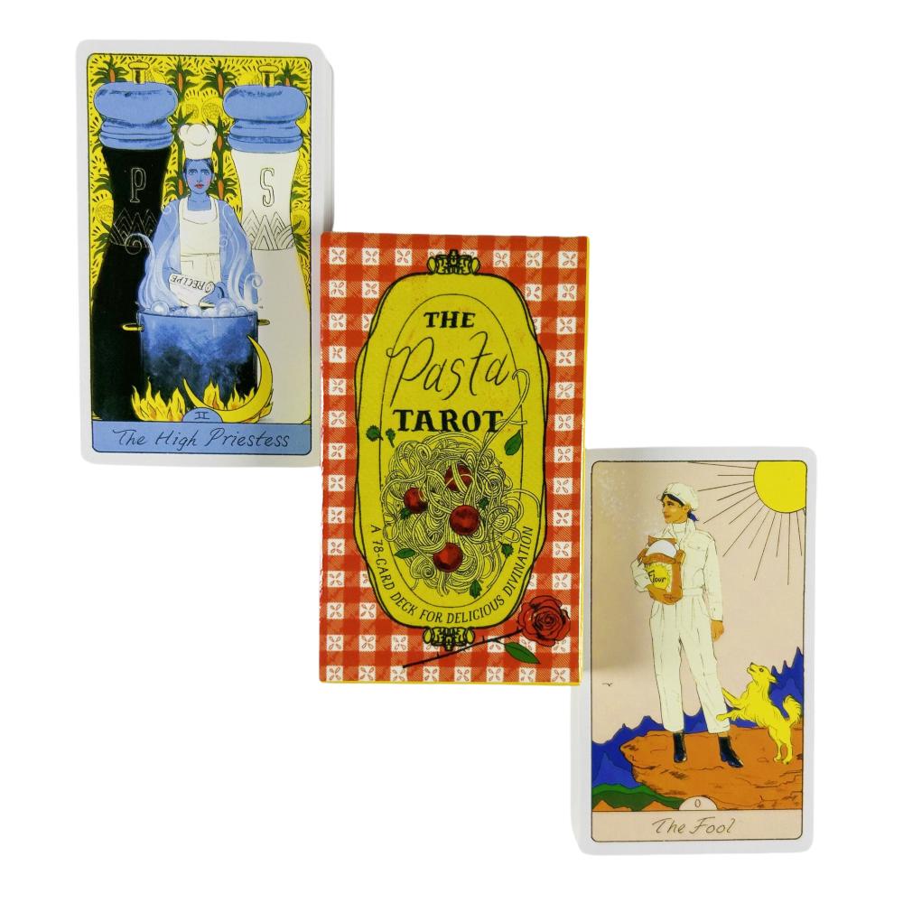 Le Carte dei Tarocchi della Pasta Un Mazzo da 78 Oracolo Visioni Inglesi Edizione Divinazione Giochi da Tavolo