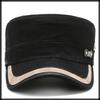 Flat Sun CZA478 [White Fang] Hat, Cap, Cap, Military, Casual, Protection, Outdoor, Men's, (Black)