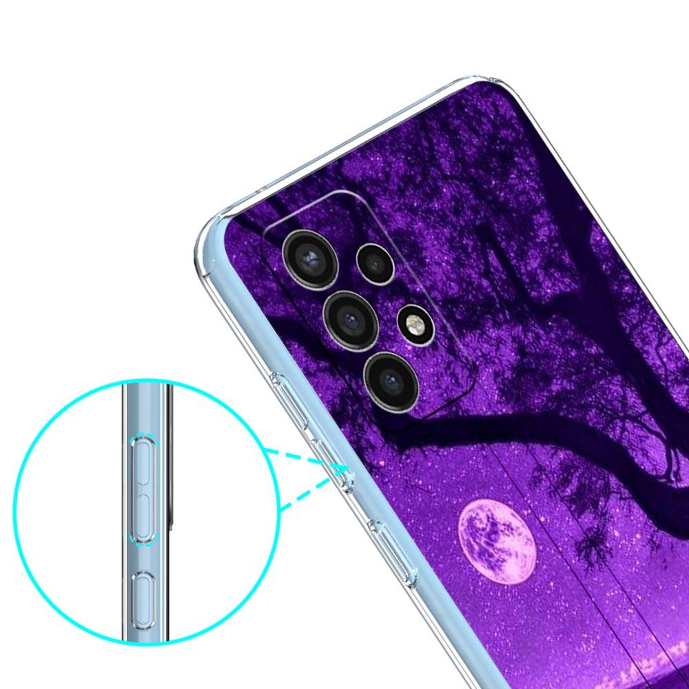 infinity on Purple Phone Case For Samsung Galaxy A51 A71 A21S A12 A11 A31 A41 A01 A03S A22 A13 A33 A73 A53 A52 A32 5G A23 Cover