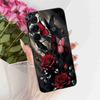 For Motorola Edge X30 5G Case Silicone TPU Black Cover For Motorola Edge X30 x30 XT2201-2 XT2201-6 Colorful Flowers Phone Casing