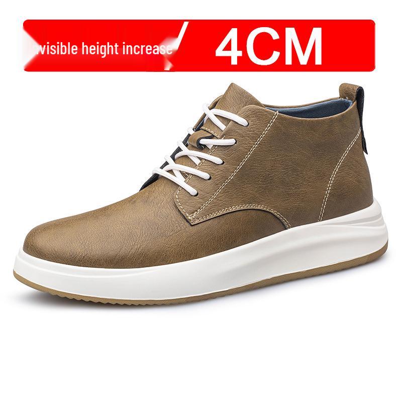 Chaussures de sport décontractées pour hommes, style coréen britannique, augmentant la hauteur de 8 cm, invisibles