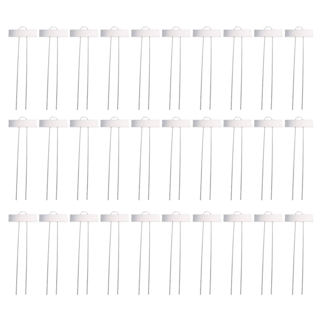 30Pcs Plant Labels Galvanized Steel Weatherproof Reusable Garden Markers for Greenhouses Potted Plan