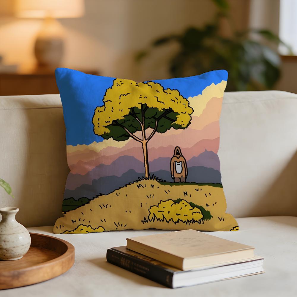 Quirky The Big Lez Show Cushion Cover Short plush pillowcase for bed sofa carwashable