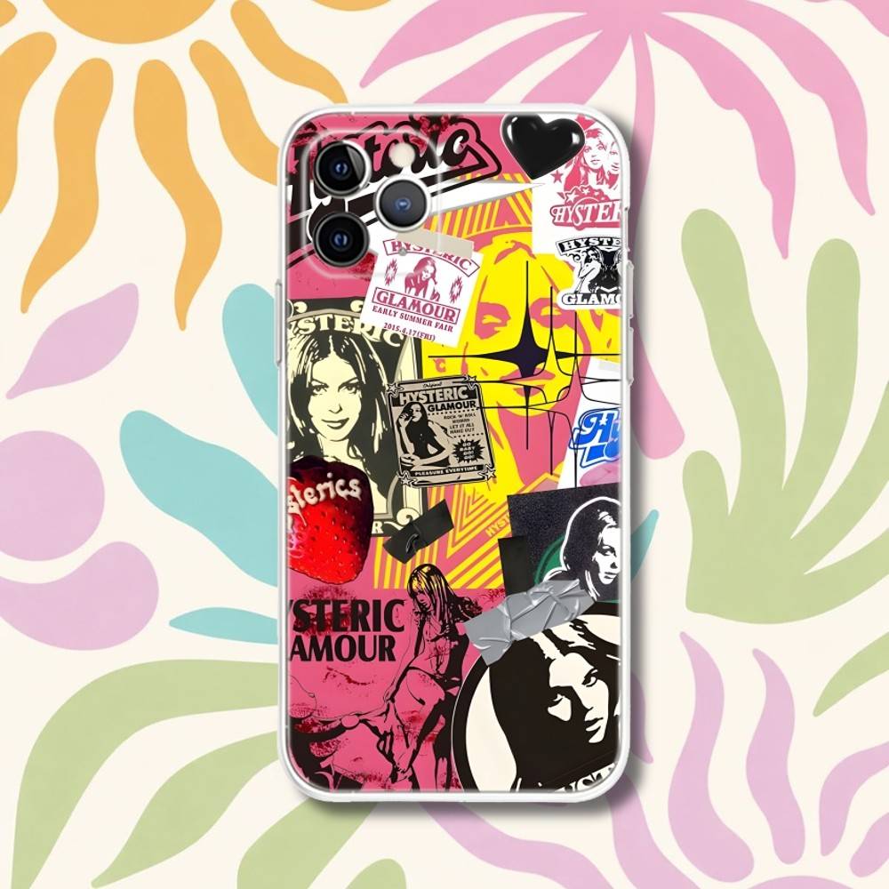 H-Hysteric-S Girl G-Glamour Phone Case For iPhone 17,16e,16,15,14,13,12,11 Mini Pro Max X,XR,XSMAX 8,7 Air Plus Transparent Soft
