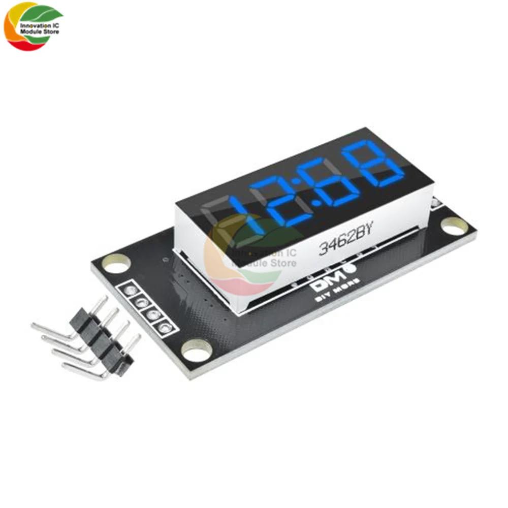 TM1637 Clock Module 4-digit LED 0.36" 0.56" Display Tube 7-segment LED Display Clock Dual Dot Module 0.36" 0.56 Inch Arduino
