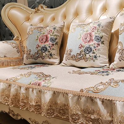 Copridivano Europei Lussuosi Jacquard Quattro Stagioni Telo per Divano Antiscivolo Cuscino per Divano da Soggiorno Arredamento per la Casa Coperture per Divano Sezionale