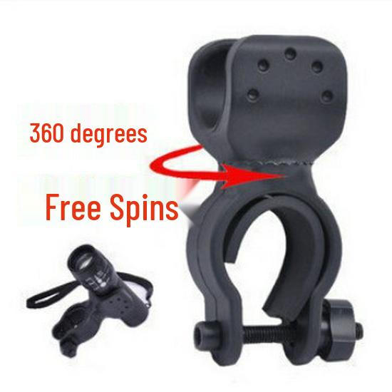 360° Rotatable Bicycle Flashlight Holder