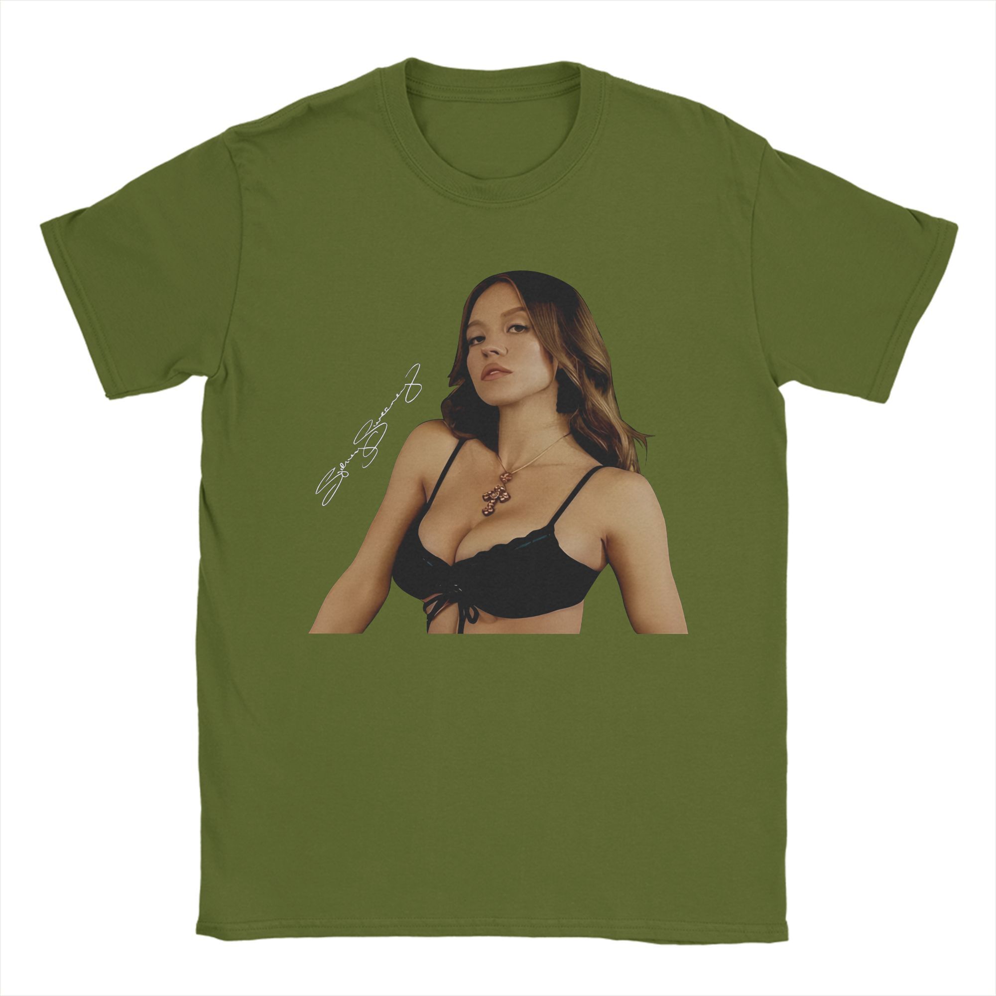 

Sydney Sweeney Wear T-Shirts for Men Awesome Cotton Tee Shirt Round Collar Short Sleeve T Shirt Plus Size Clothes 4XL