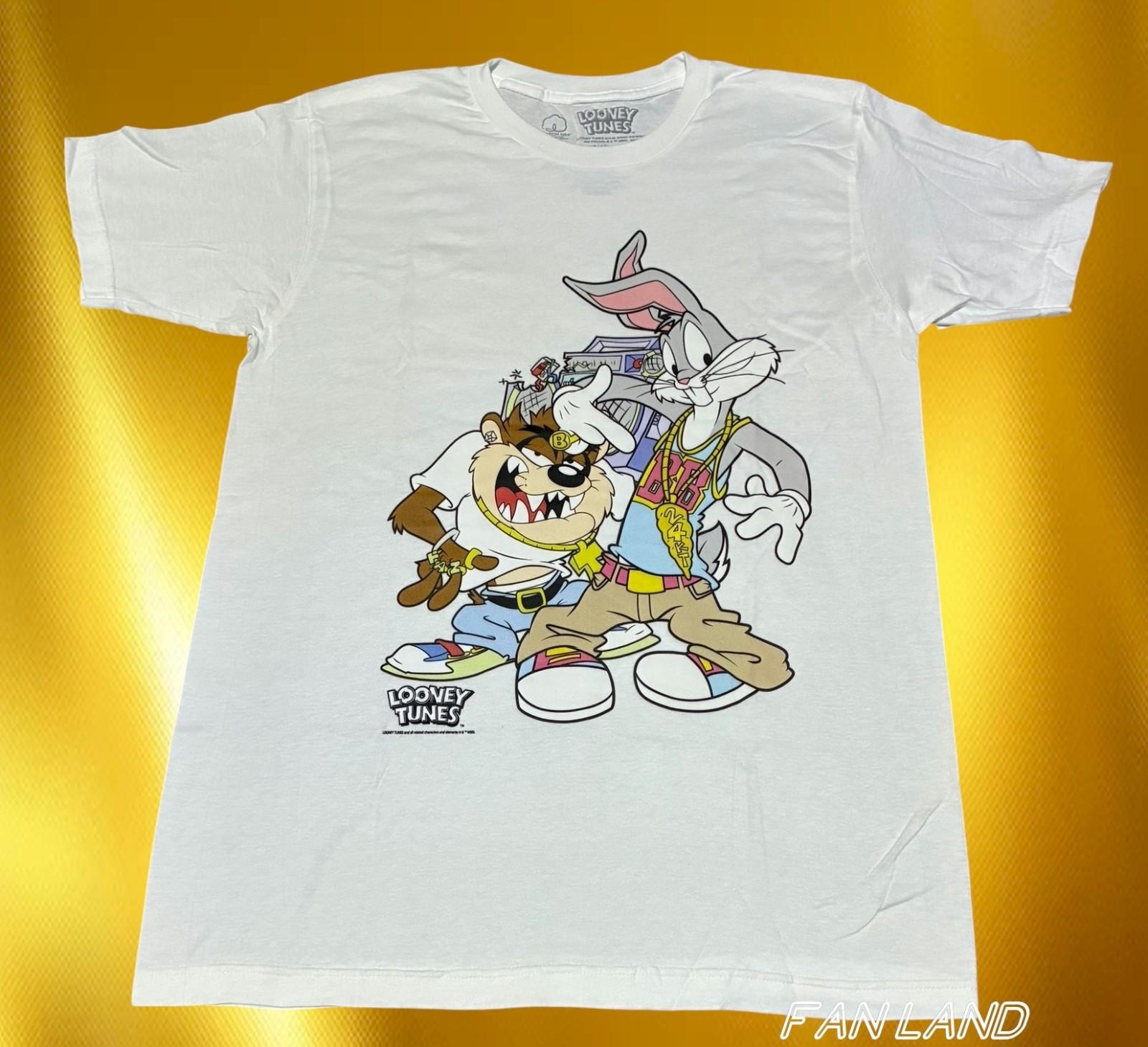 New Looney Tunes Bugs Bunny Gangster Cast Squad Navy Mens T-Shirt S