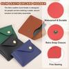 1/2Pcs Slim Leather Card Holder with Snap Closure Leather Front Pocket Wallet Card Case Holder for Men and Women Business Office
