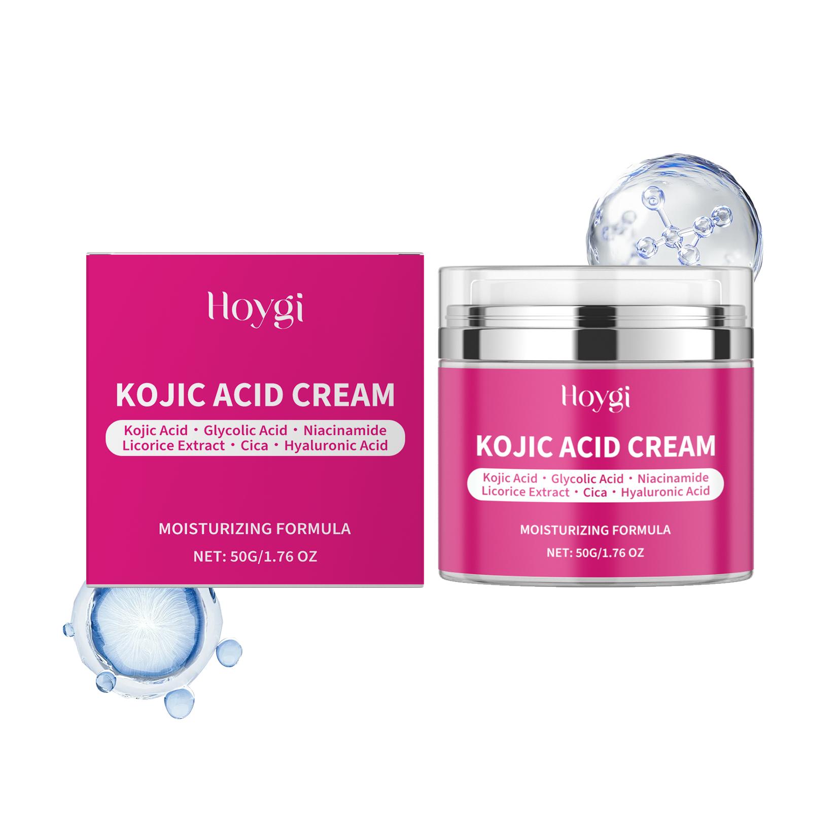 

Kojic Acid Cream – Dark Spot Corrector with Glycolic Acid & Niacinamide – Brightening Moisturizer for Hyperpigmentation 50g