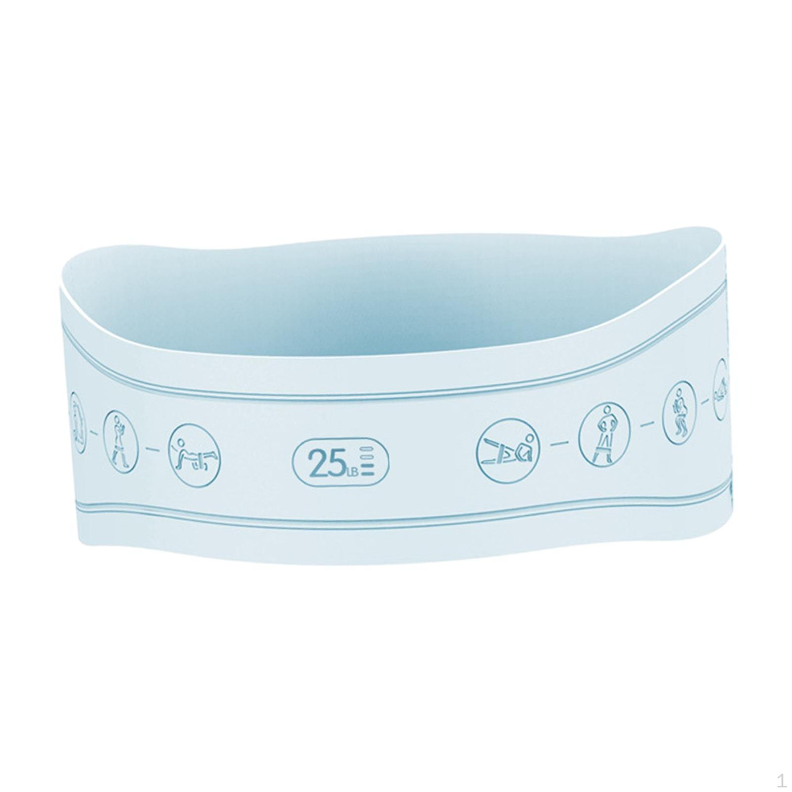 

Hip Resistance Band Booty Band, Yoga Exercise Fitness Loop for Thigh Squat Blue 25 LBS